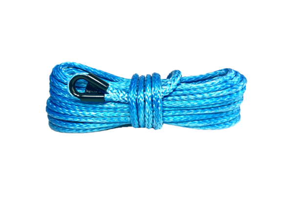 1/4′′ Synthetic Winch Rope – 9,000 lbs. Breaking Strength – Replacement Winch Rope for ATV & UTV and Winches Up to 5,000 lbs. (Winch Rope Color: Blue