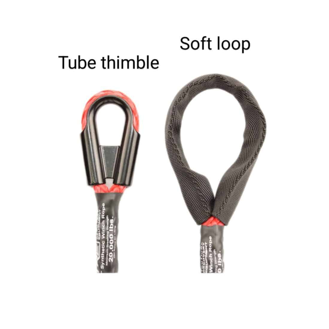 Working Ends for 1/2" Winch Rope
