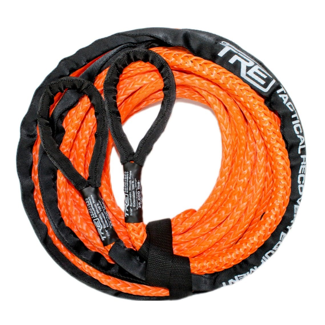 1/2 Winch Rope Extensions - 34,000 lb. Breaking Strength (Winch Rope Color: Orange, Winch Rope Length: 50 ft.)