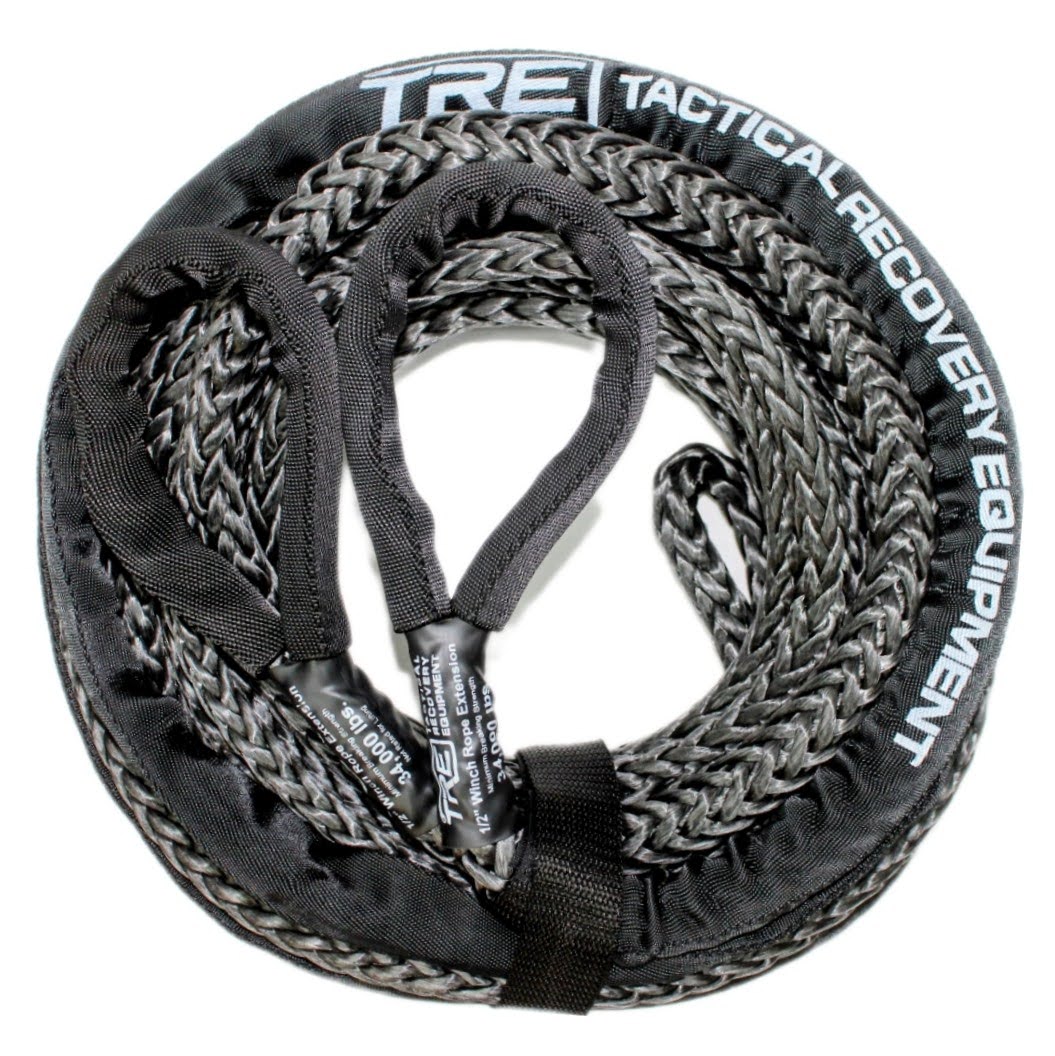 1/2 Winch Rope Extensions - 34,000 lb. Breaking Strength (Winch Rope Color: Black, Winch Rope Length: 100 ft.)